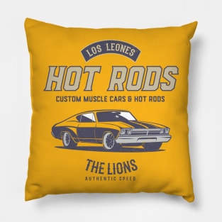 Los Leones Hot Rods Pillow