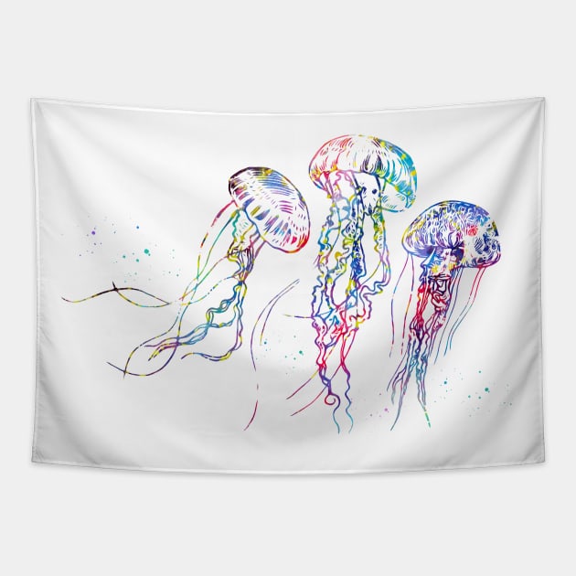 Jellyfish Tapestry by erzebeth