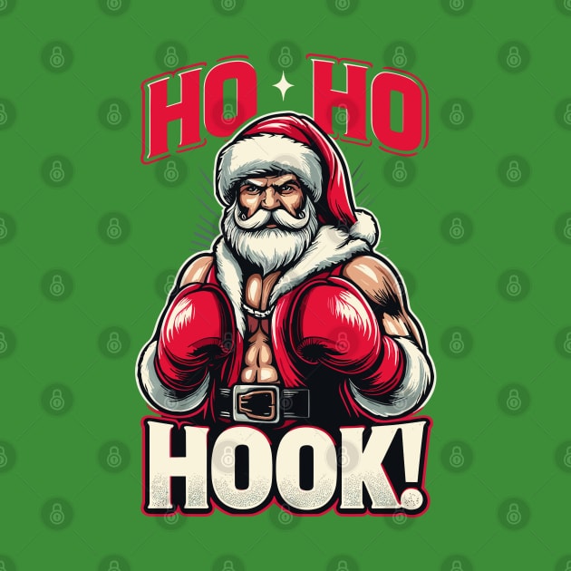 Ho, Ho, Hook - Boxing Santa by PrintSoulDesigns