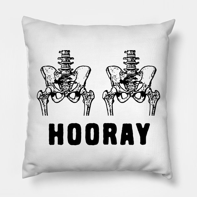 Hip Hip Hooray Pillow by Shirts That Bangs