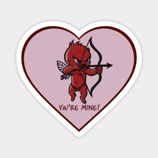 You're Mine Valentine Devil Cupid Magnet