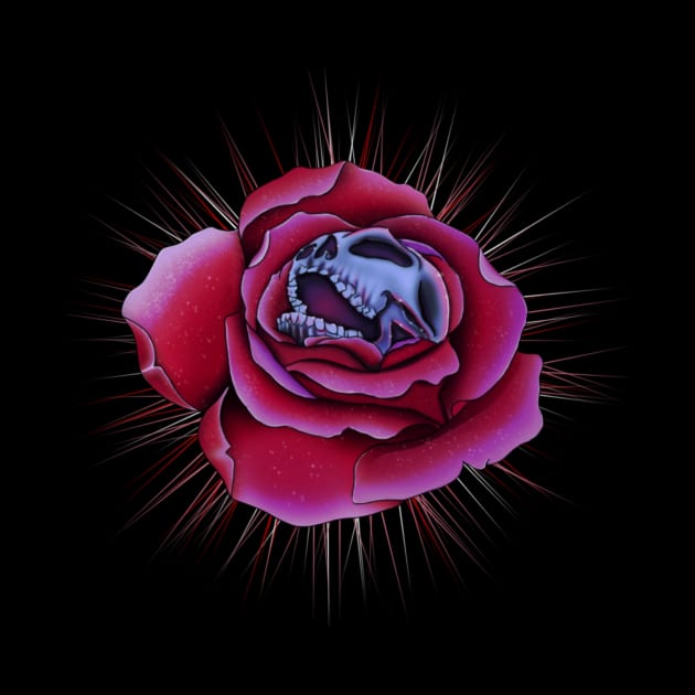 skull rose by xr1s