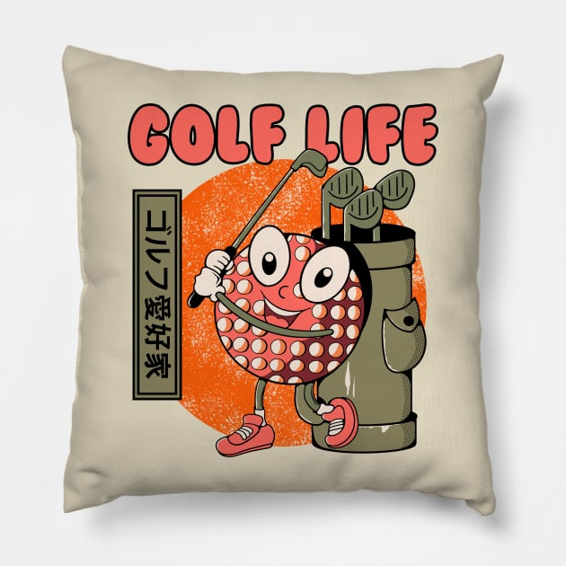 Golf Life Pillow by Oiyo