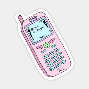"Oppa is calling~" - Cute phone. Magnet