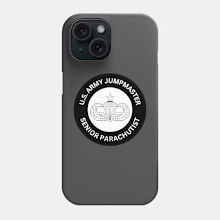 Army Senior Jump Wings - Airborne Jumpmaster Phone Case