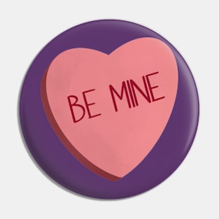 Be Mine Conversation Hearts Pin