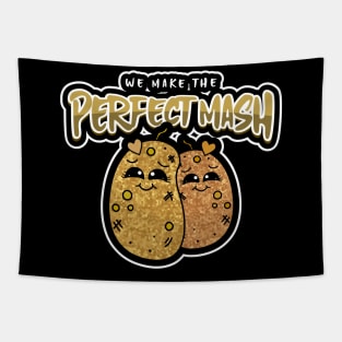 POTATO Lover Funny Food Pun Valentines Tapestry