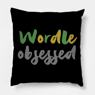 Wordle Obsessed, gift for wordle lovers Pillow