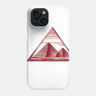 Pyramid Ruby Red Shadow Silhouette Anime Style Collection No. 474 Phone Case