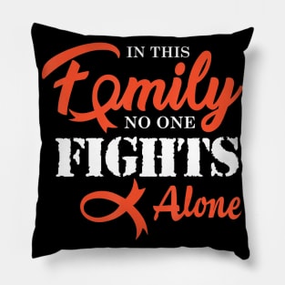 Leukemia Cancer Awareness Fight Cancer Ribbon Pillow