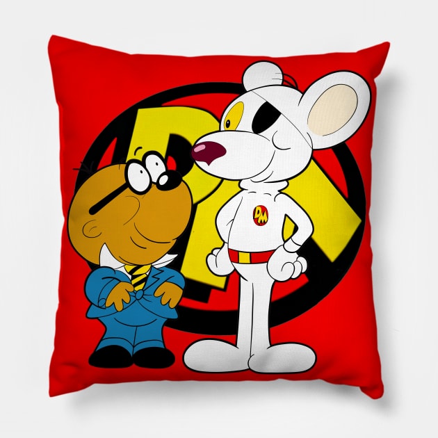 Danger Mouse Pillow by Pop Fan Shop