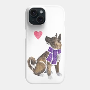 Watercolour Akita Phone Case