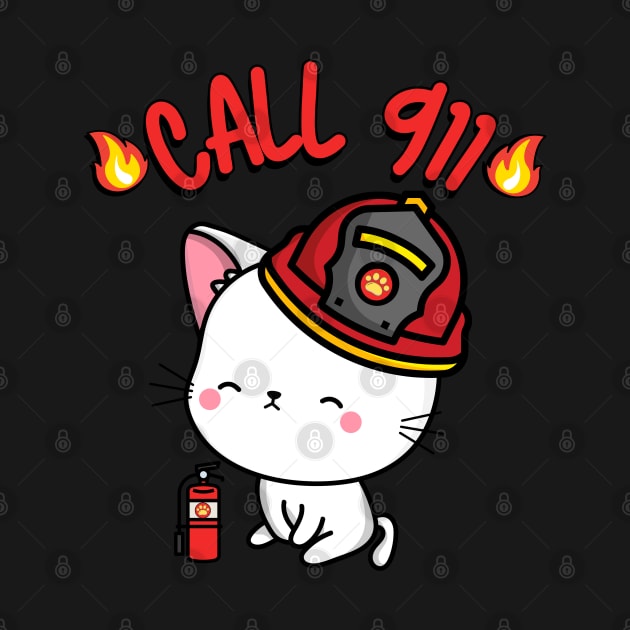 Firefighter Angora cat by Pet Station