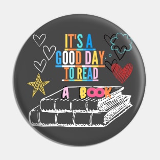 It's a Good Day to Read a Book World Book Pin