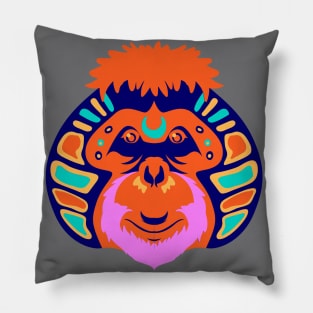 gorilla artistic face Pillow