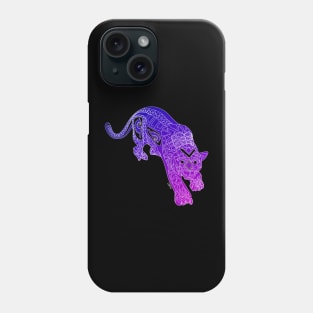 the tiger in the dark snow ecopop slow Phone Case