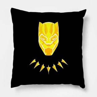 Black Panther Golden Design Pillow