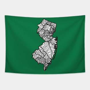 New Jersey map Tapestry