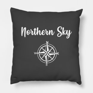 Northern Sky, white Pillow