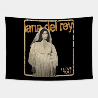 lana del rey #2 i love you vintage design on top Tapestry