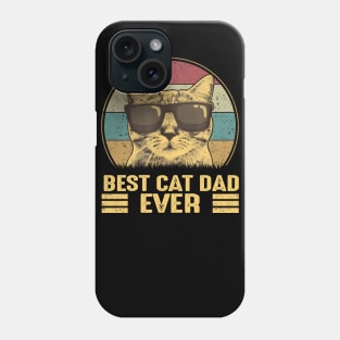 Vintage Best Cat Dad Ever Bump Fist Cool Shirt Phone Case