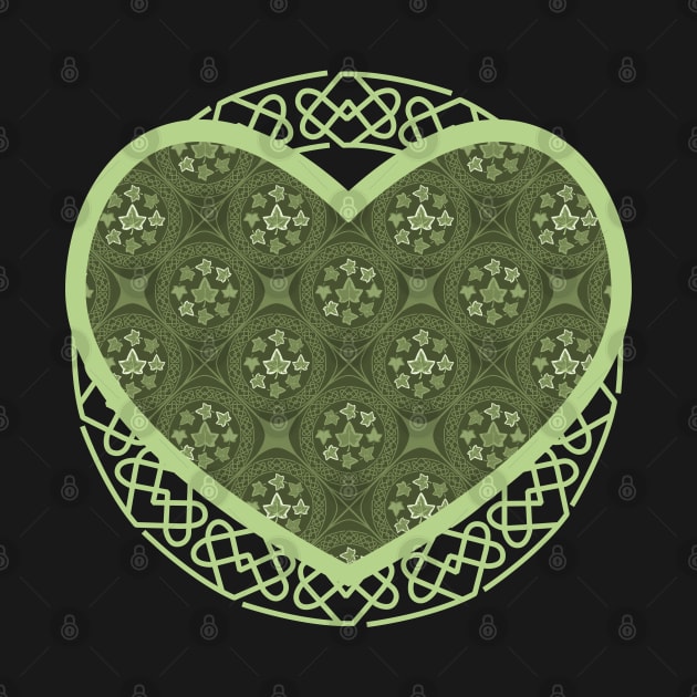 Celtic Ivy Heart by deadbeatprince typography