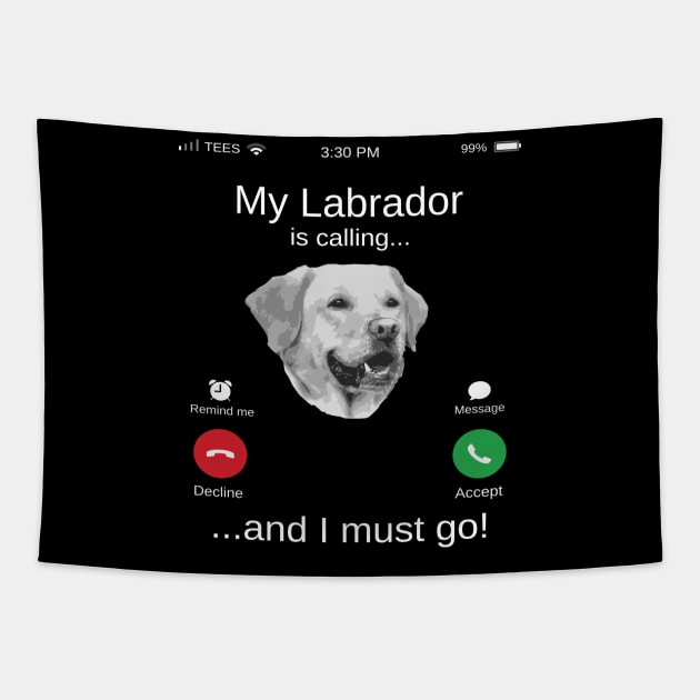 funny Labrador gifts Lab Labrador dad Fathers Day Tapestry by TopTees