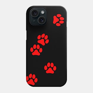 Dog paws pattern Phone Case