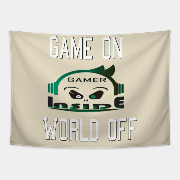 Game On Embrace Your 'Gamer Inside, cool gamers lover Tapestry by Mirak-store 