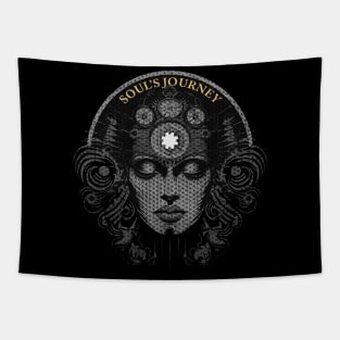 Third Eye Awaken Flower Of Life Souls Deep Thoughts Soul Meditation Tapestry