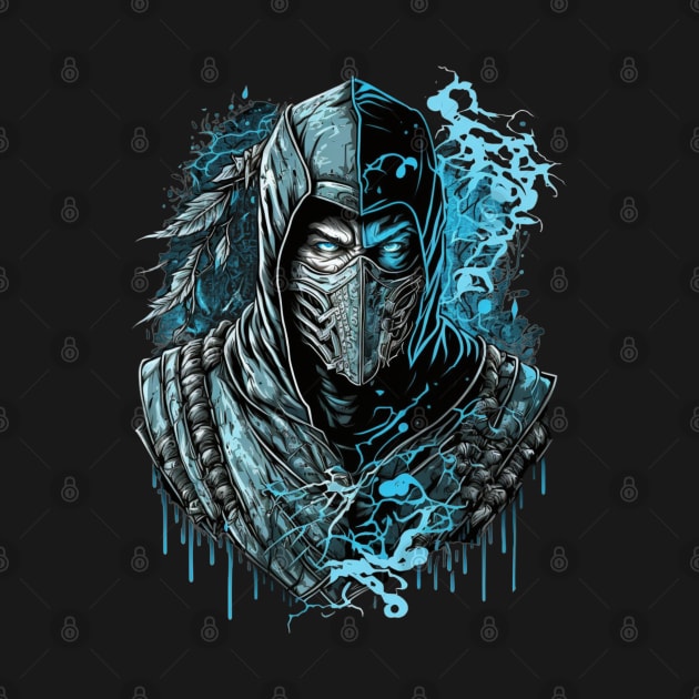 Sub Zero Mortal Kombat - Original Artwork by Labidabop