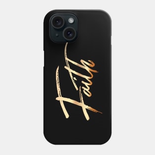 Faith in Gold Phone Case