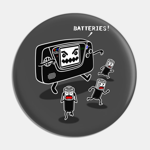 Batteries nightmare Pin by karlangas