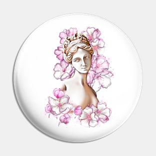 Aphrodite in flowers Pin