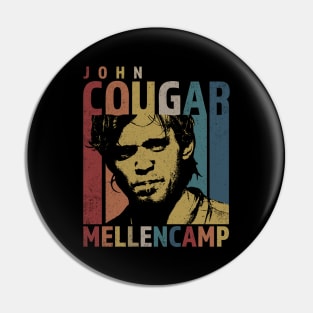 Retro Men John Cougar Gift For Fans Pin