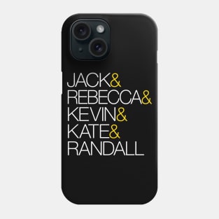 This is Us TV Show Names Phone Case