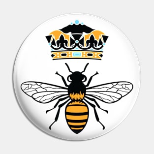 Queen Bee With Crown Pin