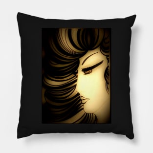 70s super flick Jacqueline Mcculloch House of Harlequin Pillow