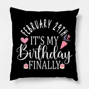 Leap Day Birthday Feb 29th February leapling Year Born Pillow