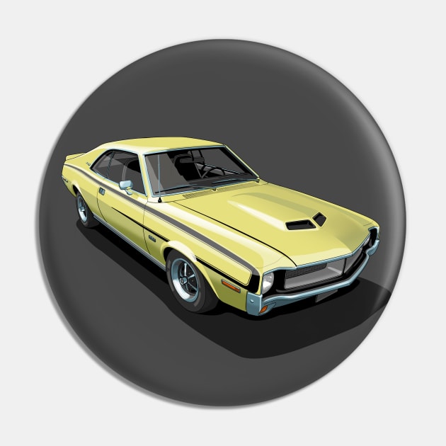 AMC Javelin SST in Hialeah Yellow Pin by candcretro