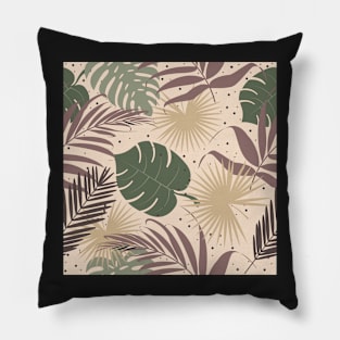 Hibiscus Camo Tropical Foliage Pillow