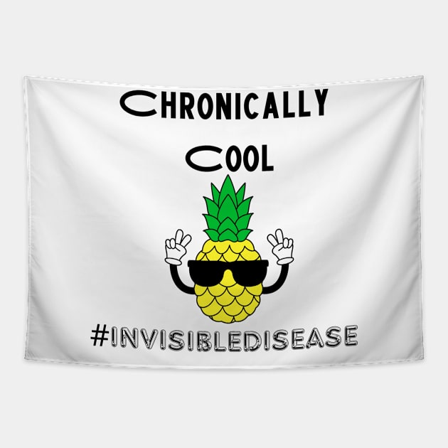 Chronically cool Invisible disease Tapestry by Diabeticsy