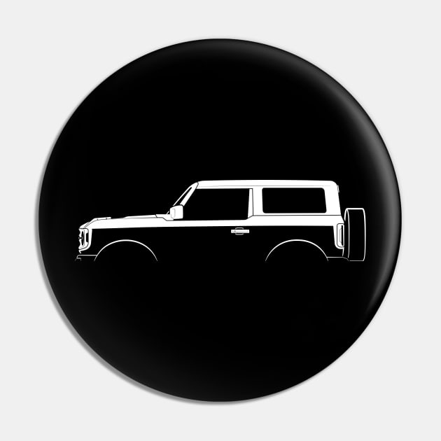 Ford Bronco 2-Door (2021) Silhouette Pin by Car-Silhouettes