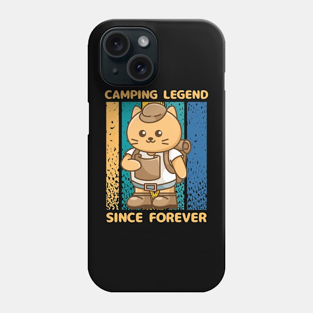 Camping Legend Since Forever Phone Case by Artist usha