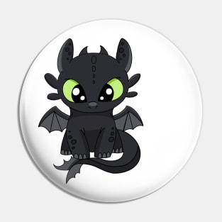 Baby Toothless fanart, How to train your dragon, night light fury Pin