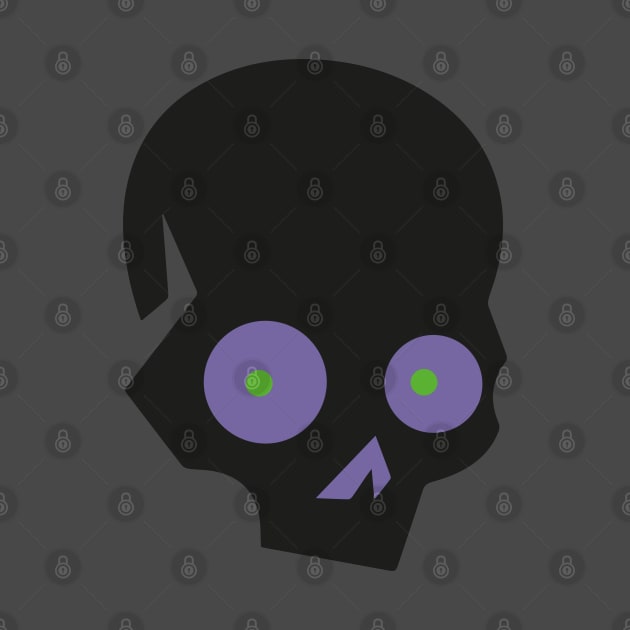 SKULL  ICON - BLACK DESIGN by SALENTOmadness