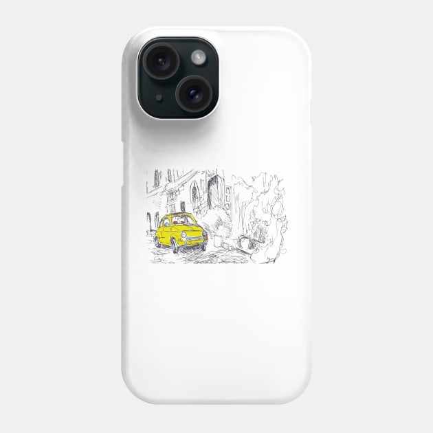 Italian vintage car - trasparent background Phone Case by NYWA-ART-PROJECT