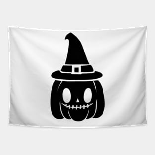 Happy Halloween happy pumpkin illustration Tapestry