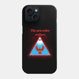 Red Cardinal bird new order red love Phone Case
