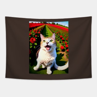 Selfie cat - Modern digital art Tapestry